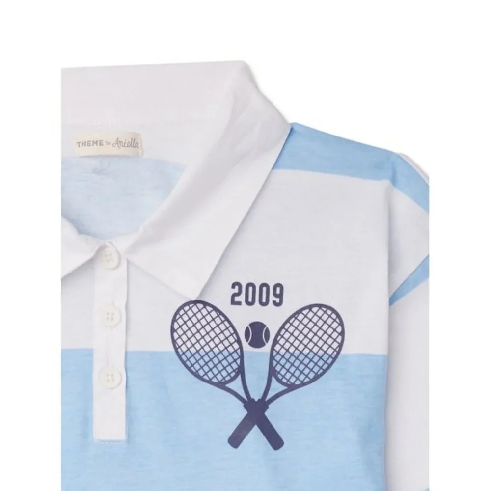 New Girl's Size 16 School uniform preppy rugby top and pleated skirt 2 piece New